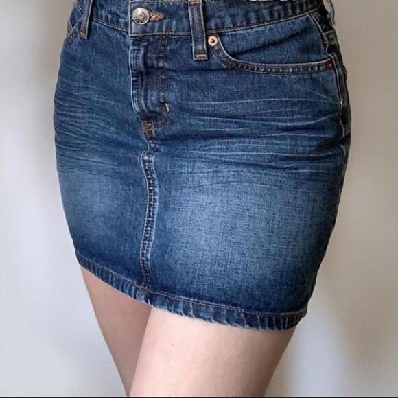 Roxy jeans skirt sz 7 mini - Picture 1 of 8